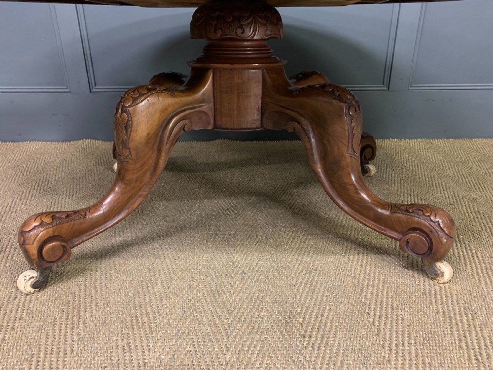 Victorian Oval Burr Walnut Coffee Table View VII