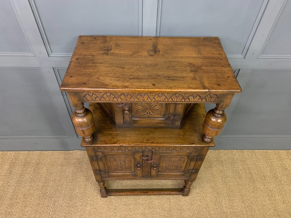 Ipswich Oak Court Cupboard View III