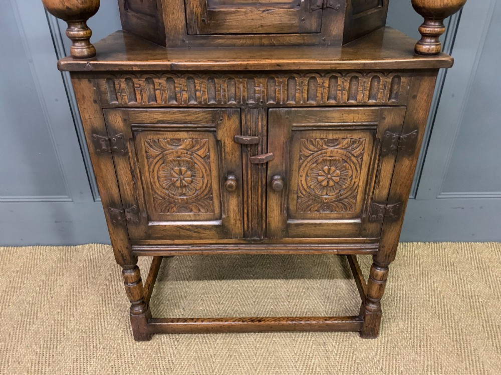 Ipswich Oak Court Cupboard View VII