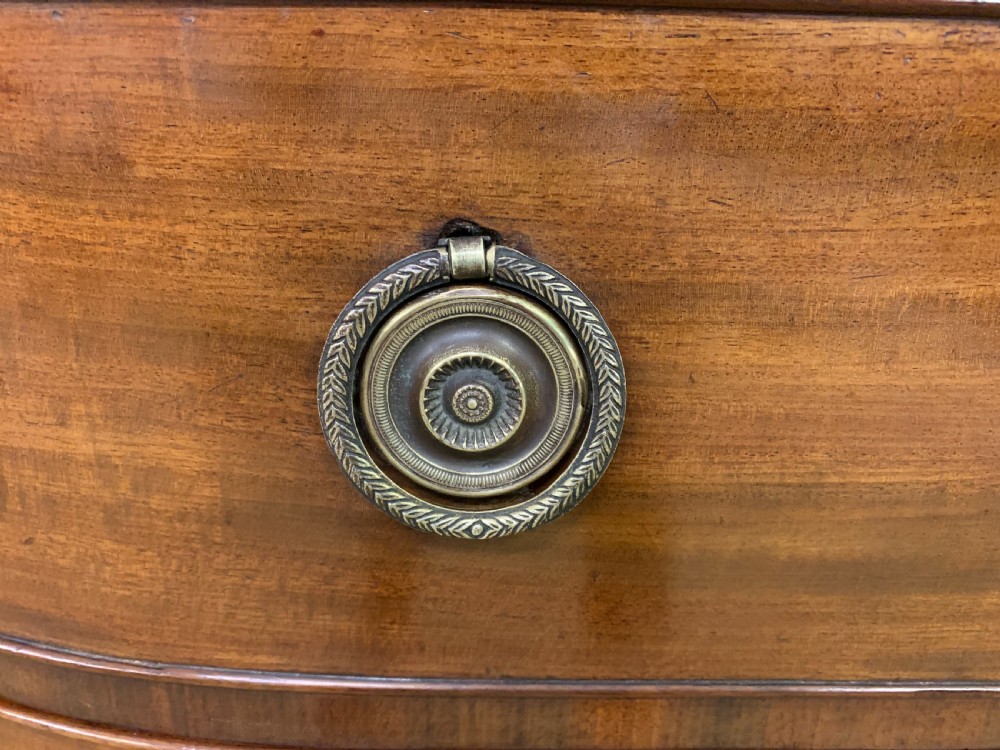 Ebony Inlaid Georgian Mahogany Chest of Drawers View VII