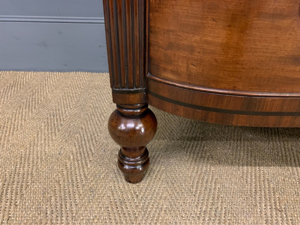 Ebony Inlaid Georgian Mahogany Chest of Drawers View IX