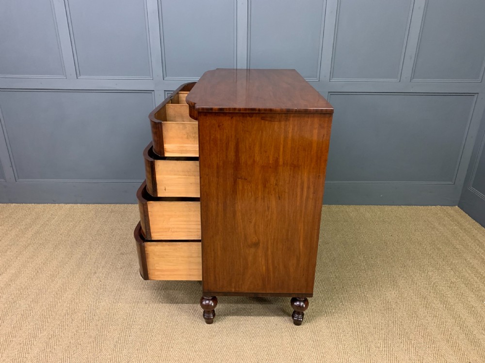 Ebony Inlaid Georgian Mahogany Chest of Drawers View XV