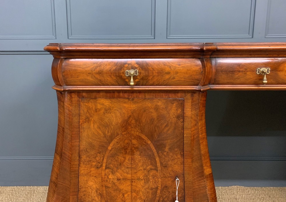Large Burr Walnut Pedestal Sideboard View VI