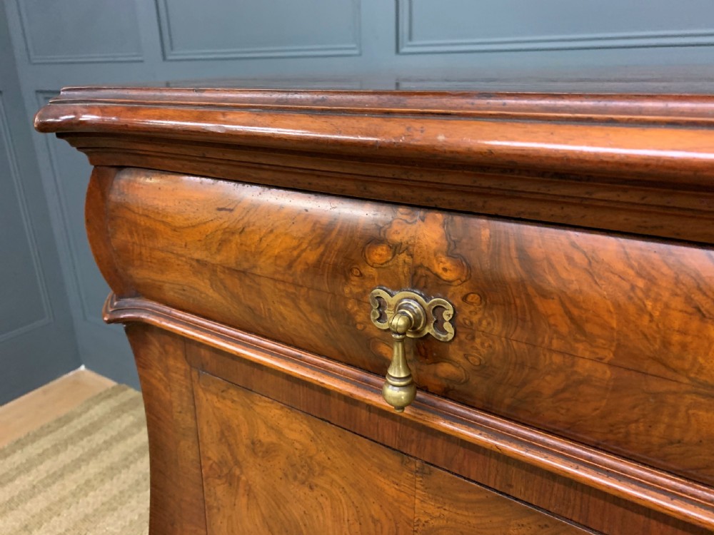 Large Burr Walnut Pedestal Sideboard View VII