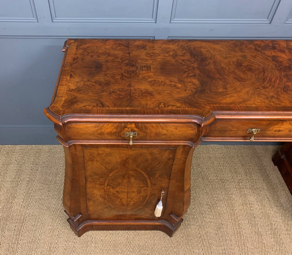Large Burr Walnut Pedestal Sideboard View VIII