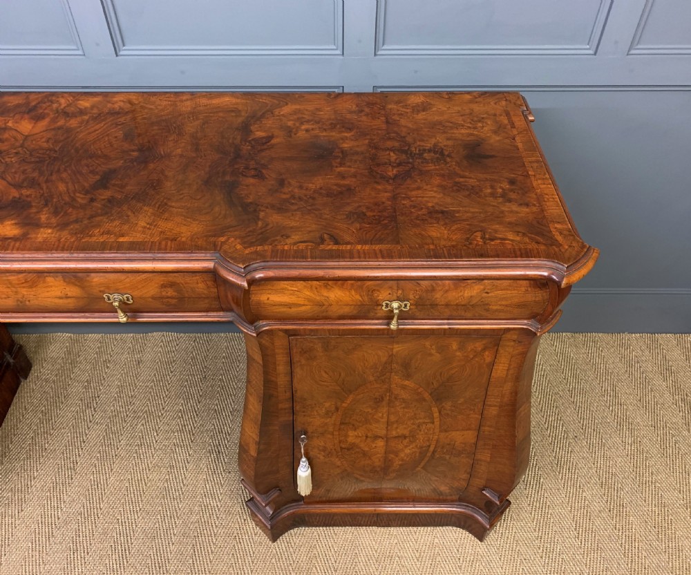 Large Burr Walnut Pedestal Sideboard View IX