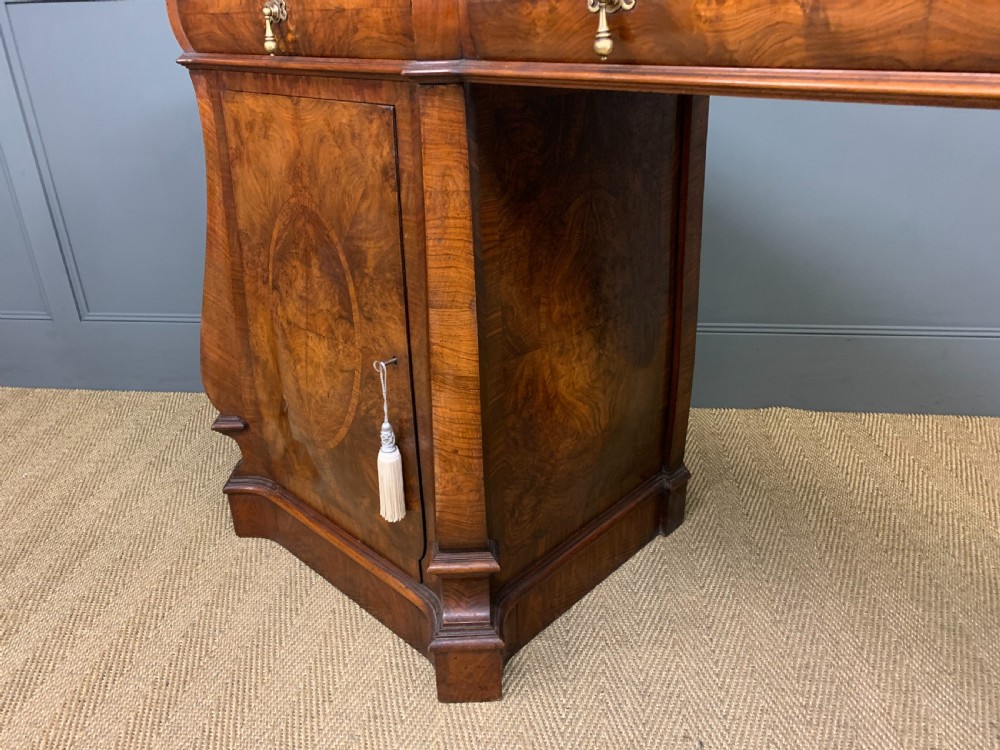Large Burr Walnut Pedestal Sideboard View XVI