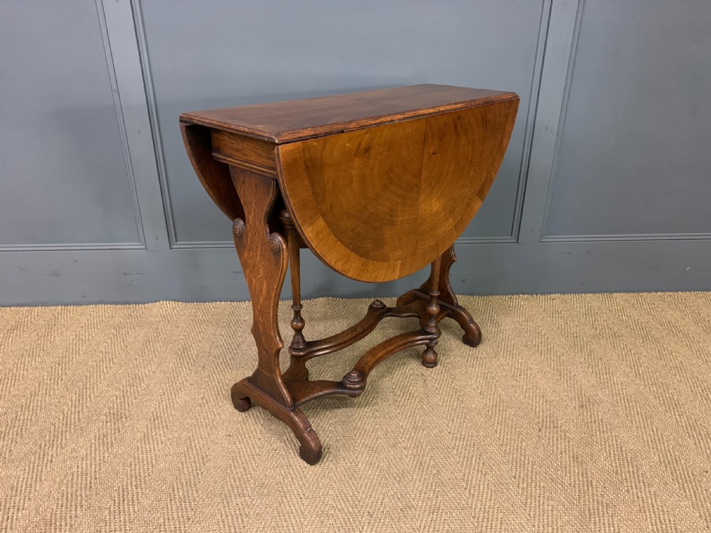 Burr Walnut and Oak Sutherland Table