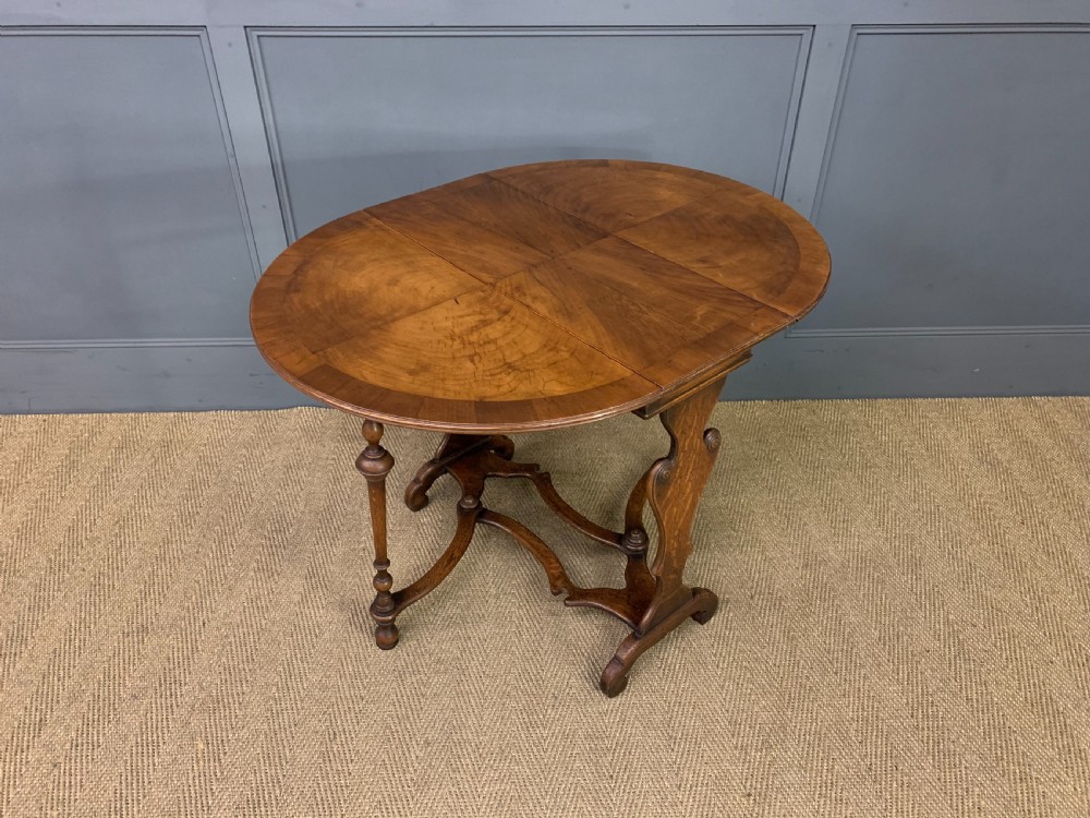 Burr Walnut and Oak Sutherland Table View IX