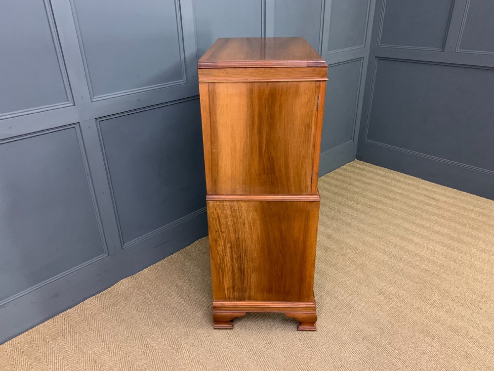 Burr Walnut Linen Press View IX