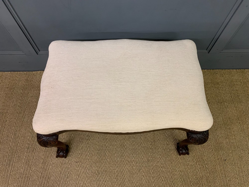 Large Mahogany Chippendale Style Stool View III
