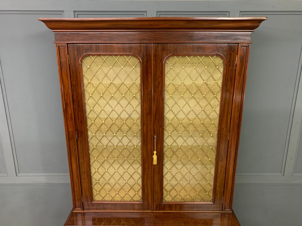 Fine William IV Mahogany Bookcase View III