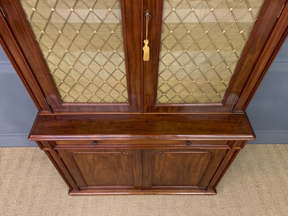 Fine William IV Mahogany Bookcase View IV