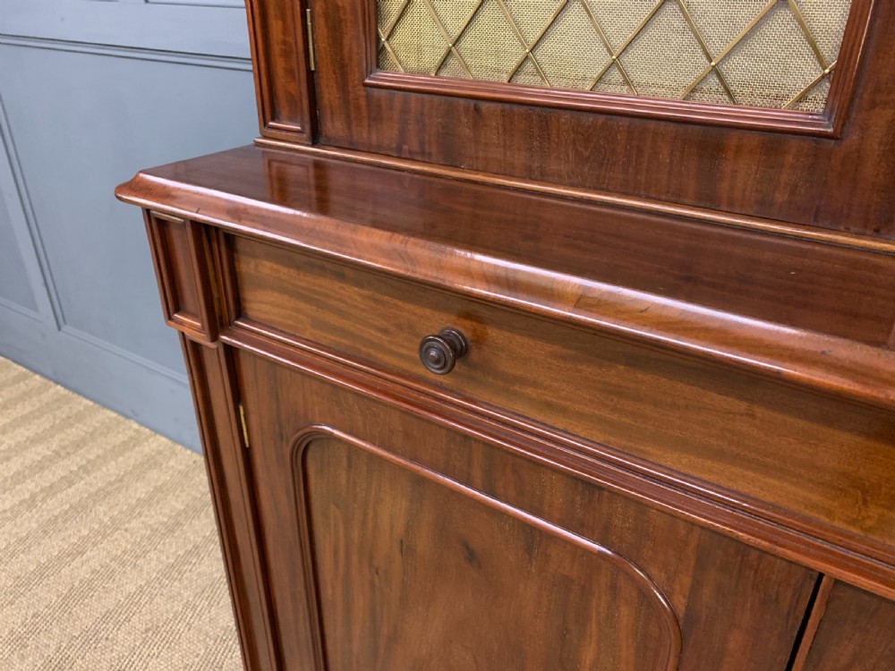 Fine William IV Mahogany Bookcase View V