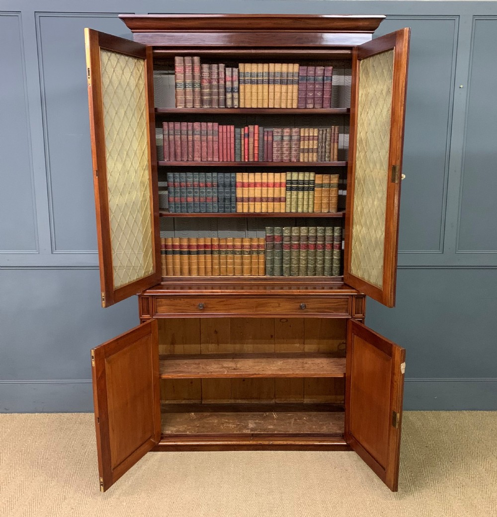 Fine William IV Mahogany Bookcase View IX