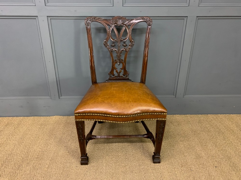 Set of 12 Chippendale Style Dining Chairs View II
