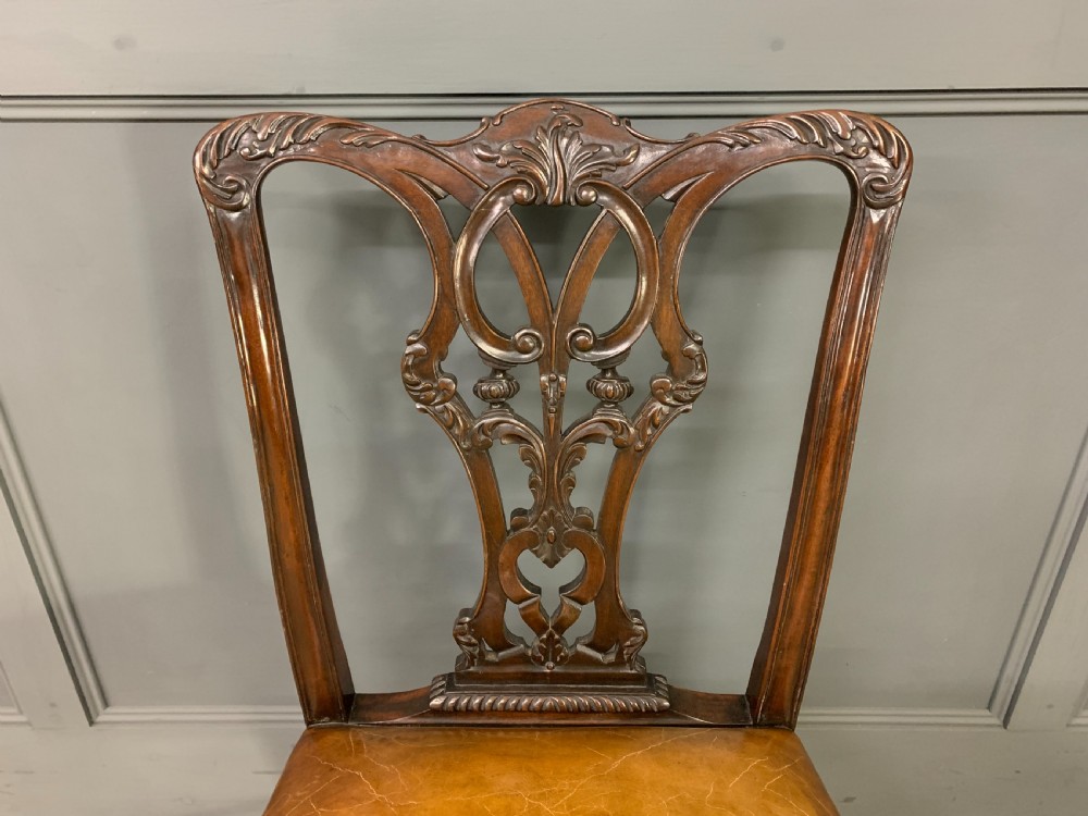 Set of 12 Chippendale Style Dining Chairs View III