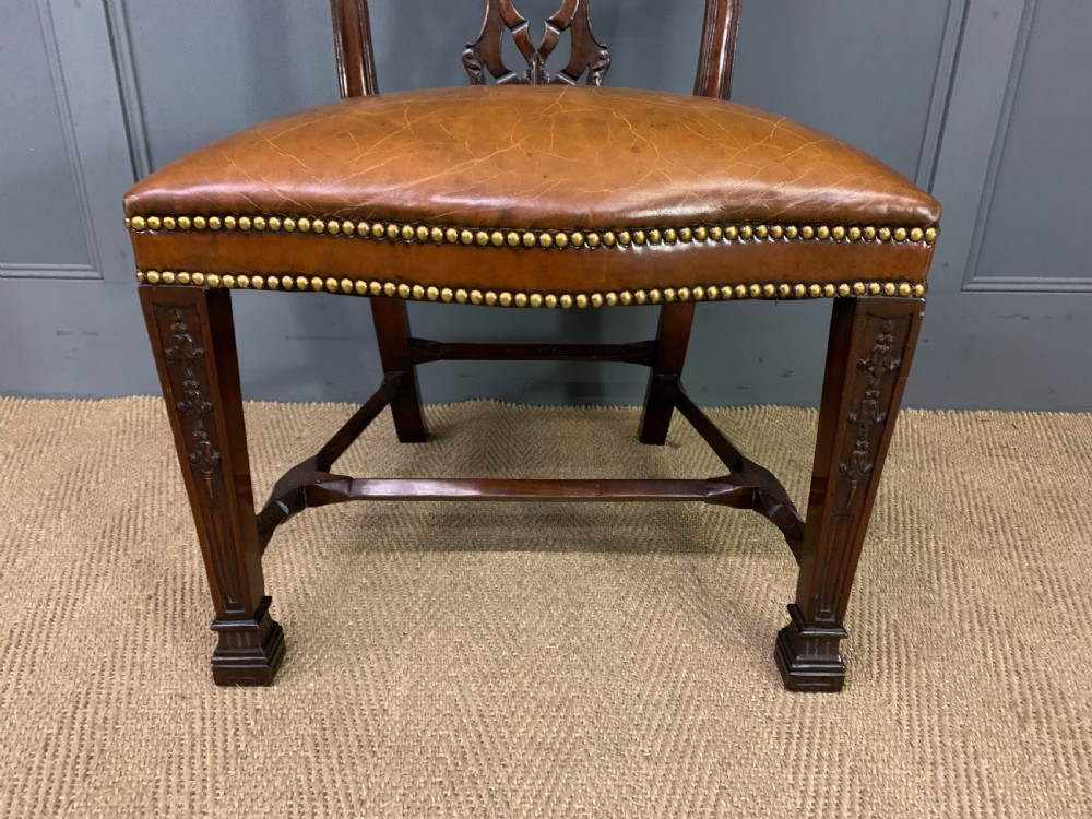 Set of 12 Chippendale Style Dining Chairs View V