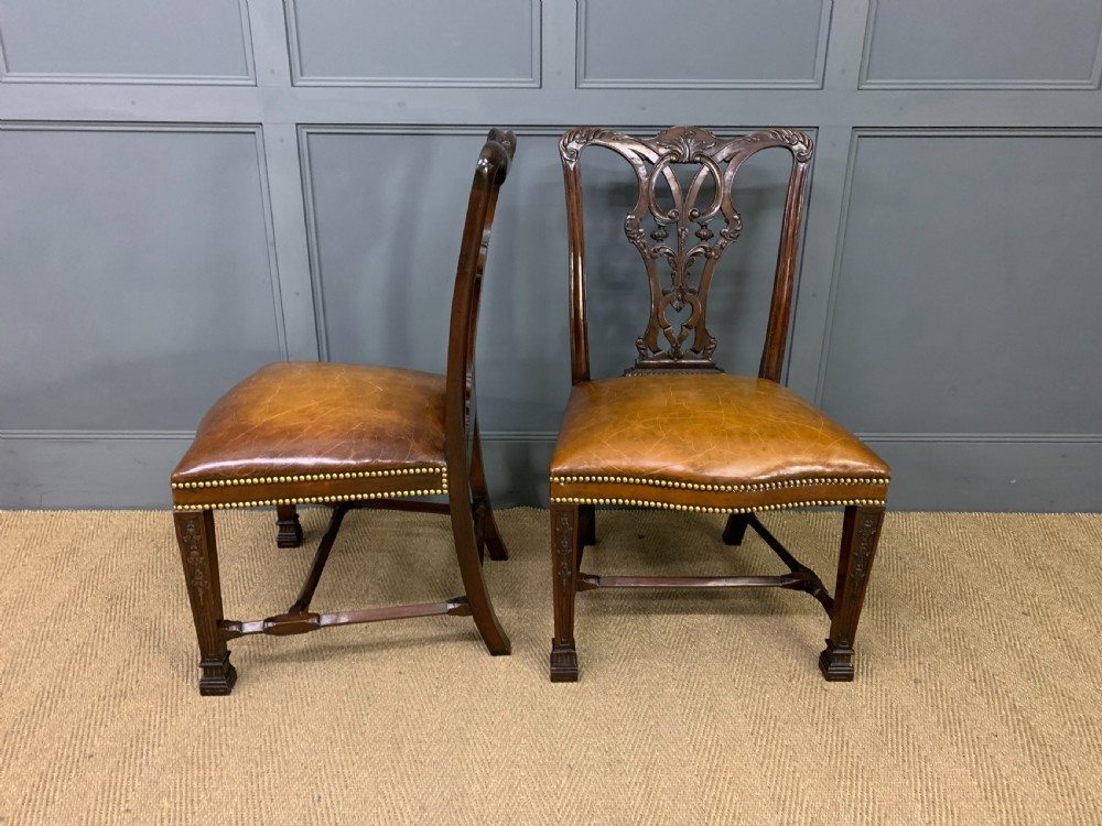 Set of 12 Chippendale Style Dining Chairs View VIII