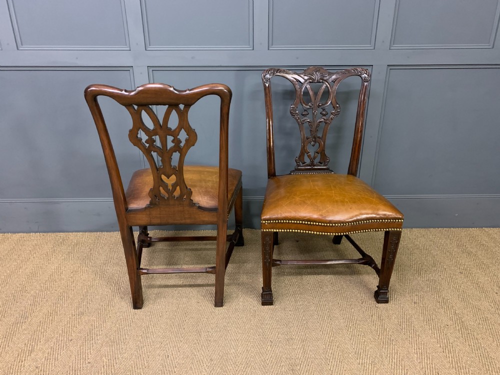 Set of 12 Chippendale Style Dining Chairs View IX