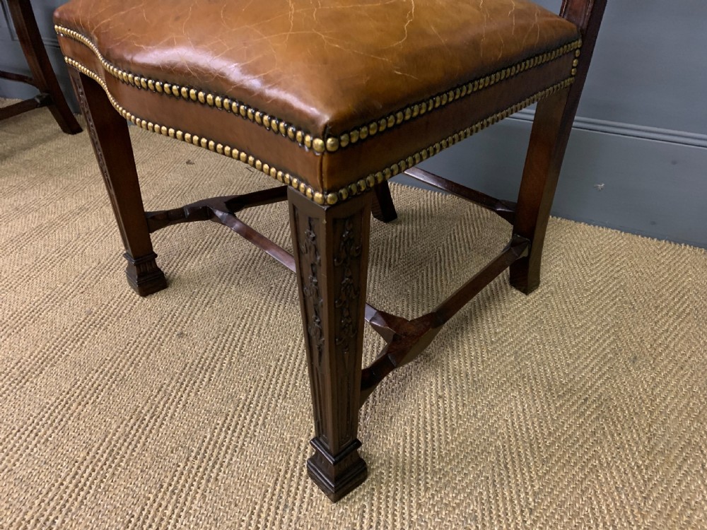 Set of 12 Chippendale Style Dining Chairs View X
