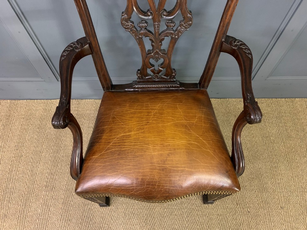 Set of 12 Chippendale Style Dining Chairs View XIV