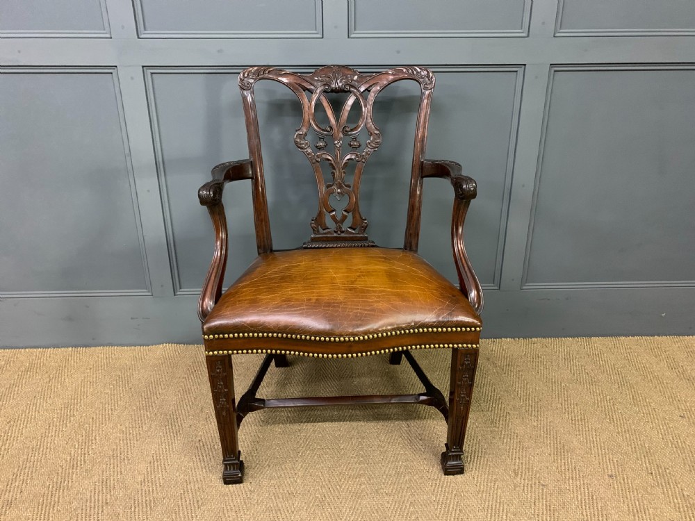 Set of 12 Chippendale Style Dining Chairs View XV
