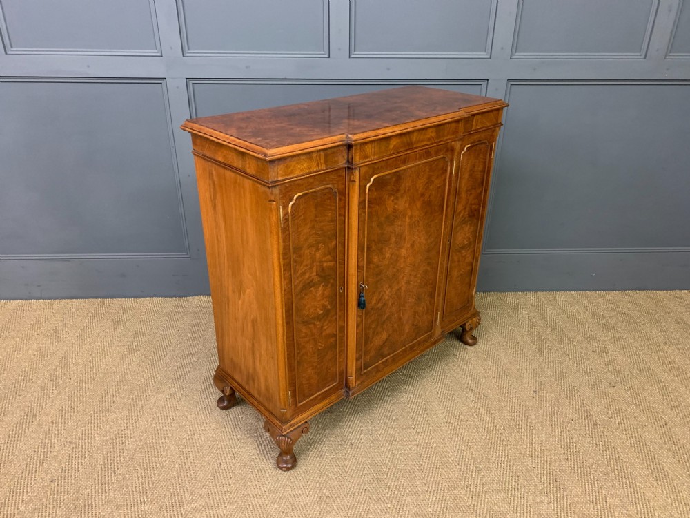 Burr Walnut Side Cupboard