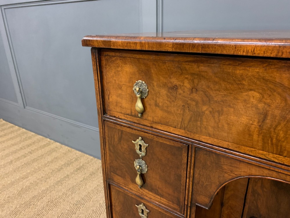 18th Century Burr Walnut Knee Hole Desk View IV