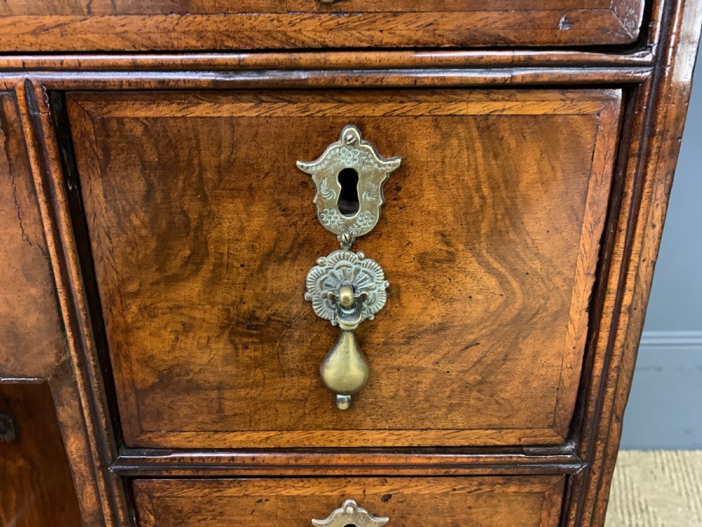 18th Century Burr Walnut Knee Hole Desk View VI