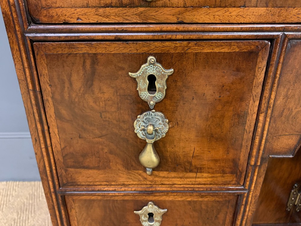 18th Century Burr Walnut Knee Hole Desk View VII