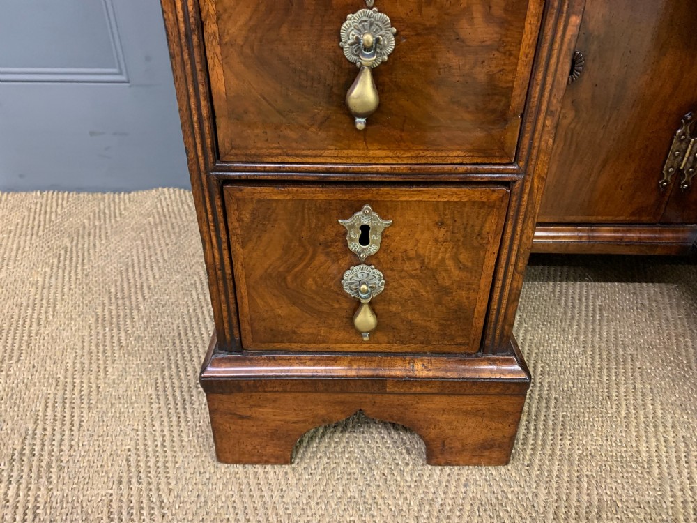 18th Century Burr Walnut Knee Hole Desk View VIII