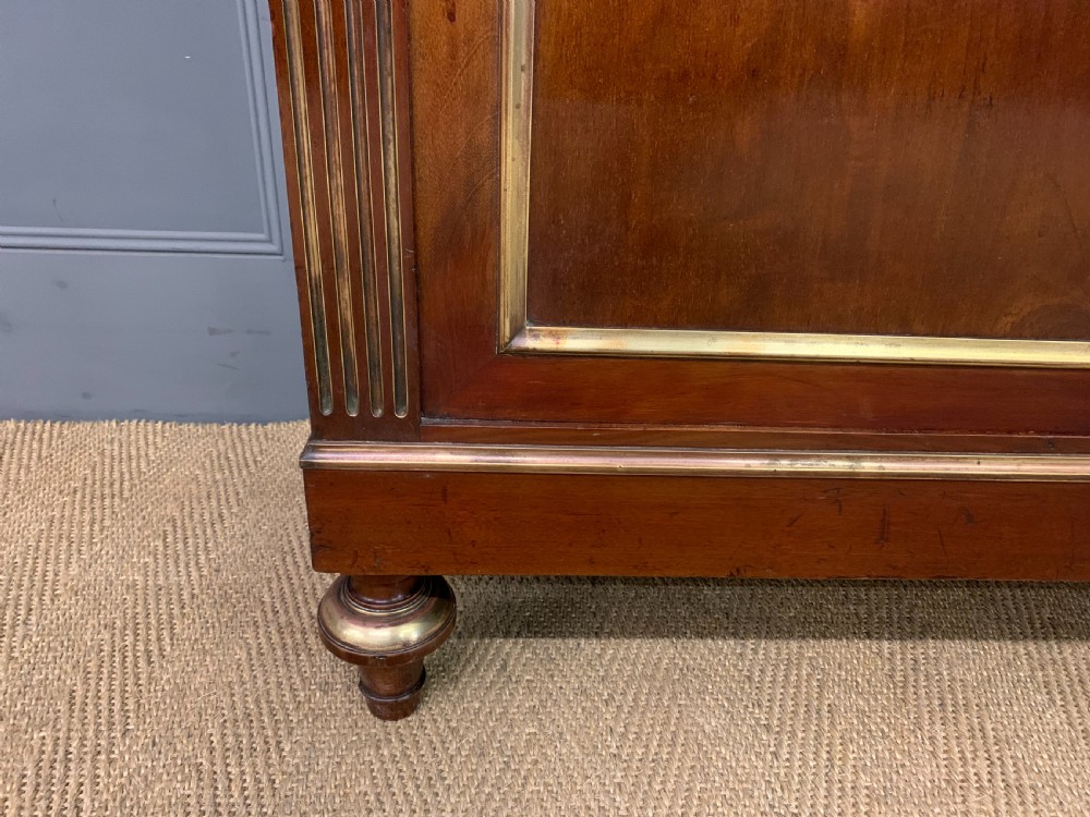 French Mahogany Brass Inlaid Bookcase View III