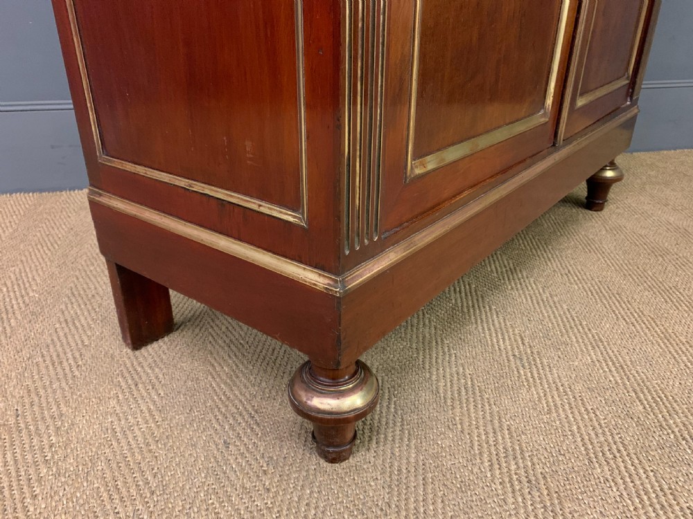 French Mahogany Brass Inlaid Bookcase View XIII