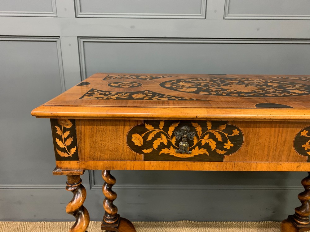 William and Mary Style Floral Marquetry Table View IV