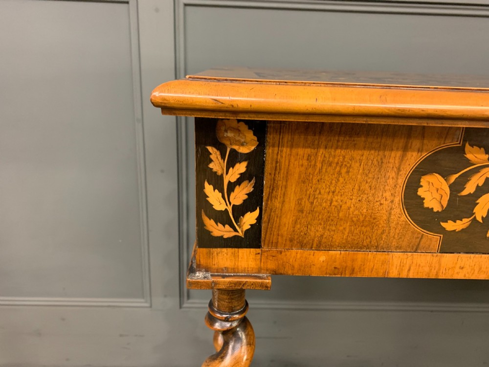 William and Mary Style Floral Marquetry Table View VII