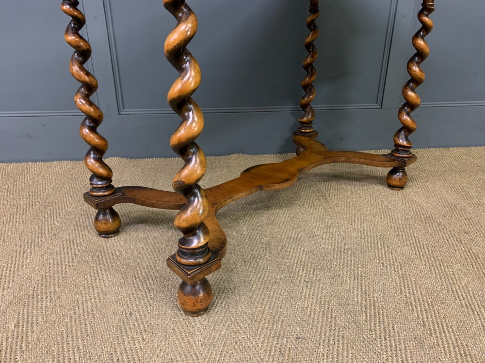 William and Mary Style Floral Marquetry Table View XII