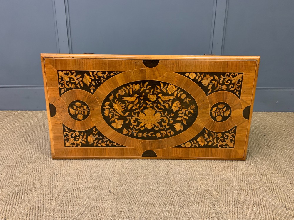 William and Mary Style Floral Marquetry Table View XVII