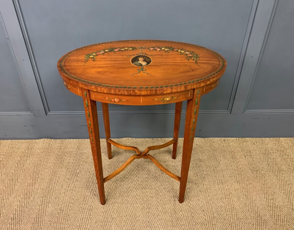 Painted Satinwood Occasional Table