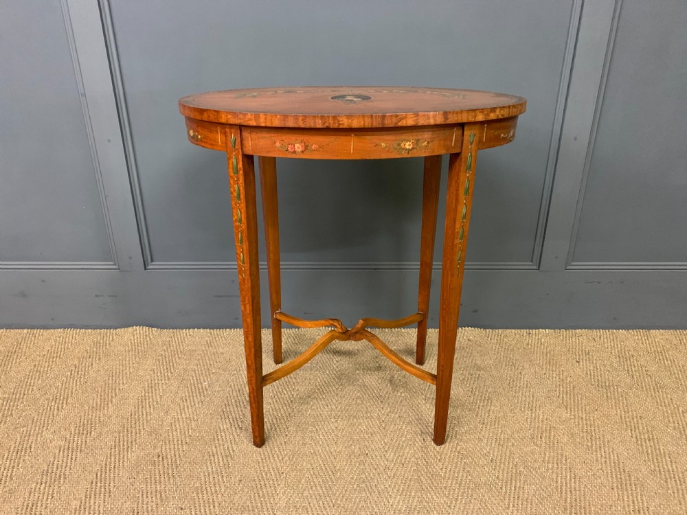 Painted Satinwood Occasional Table View II