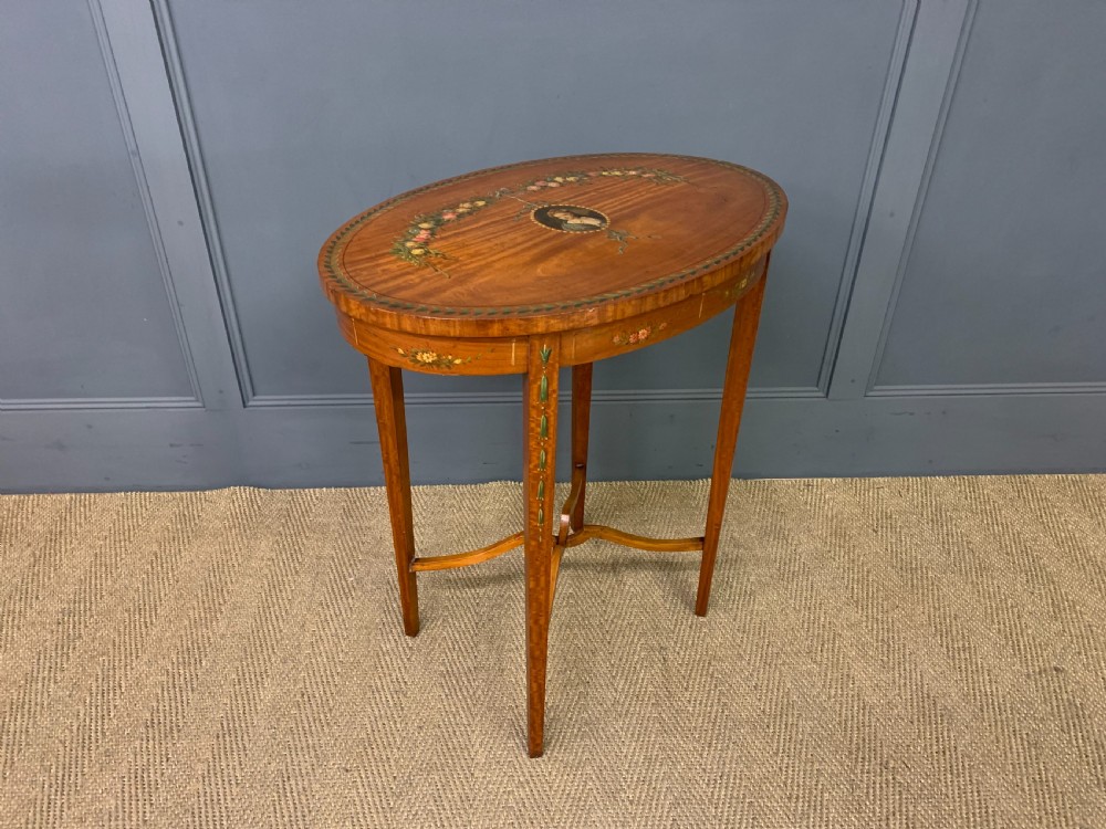 Painted Satinwood Occasional Table View VI