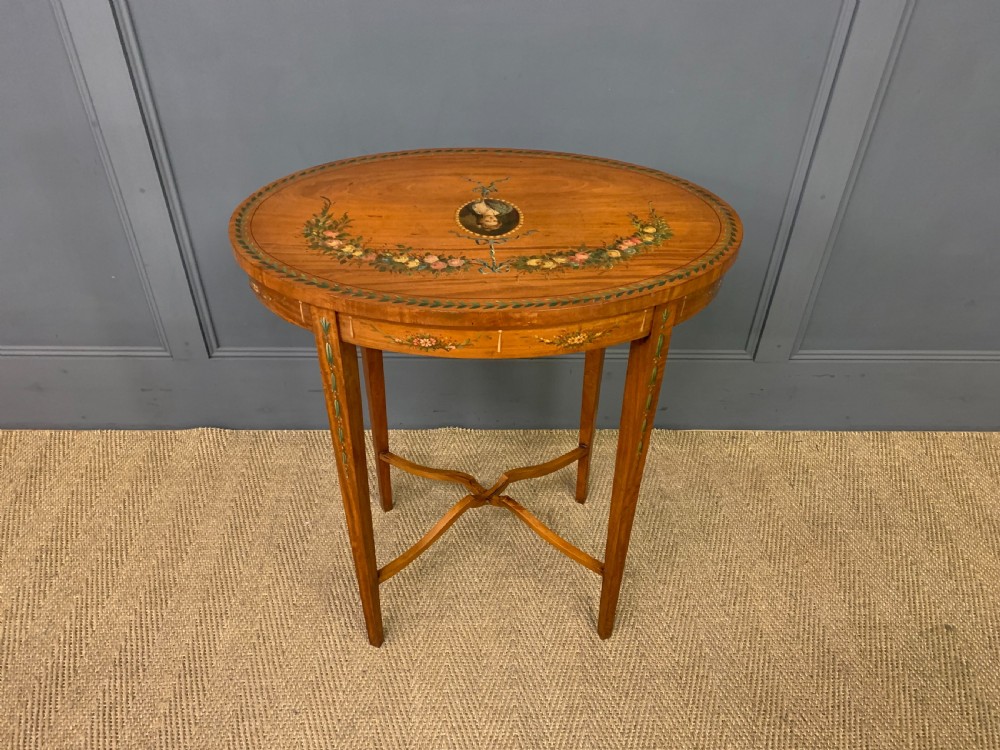 Painted Satinwood Occasional Table View IX