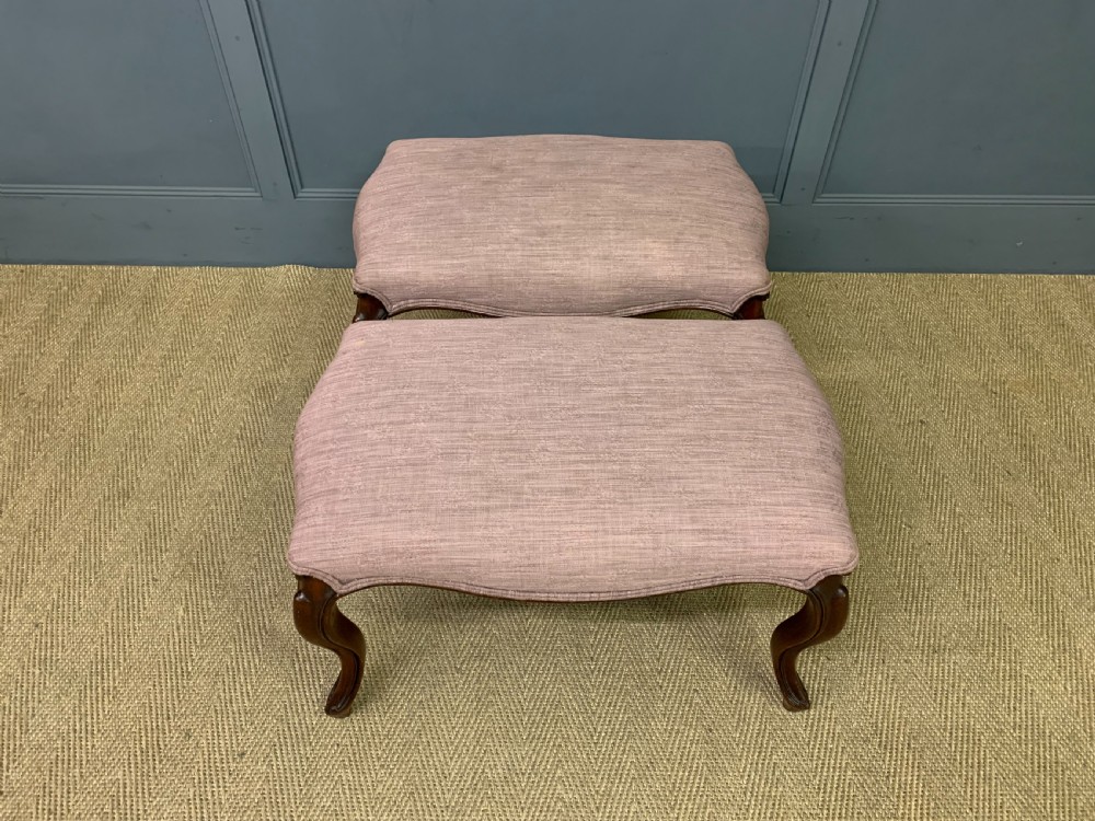 Pair of Victorian Mahogany Stools View VII