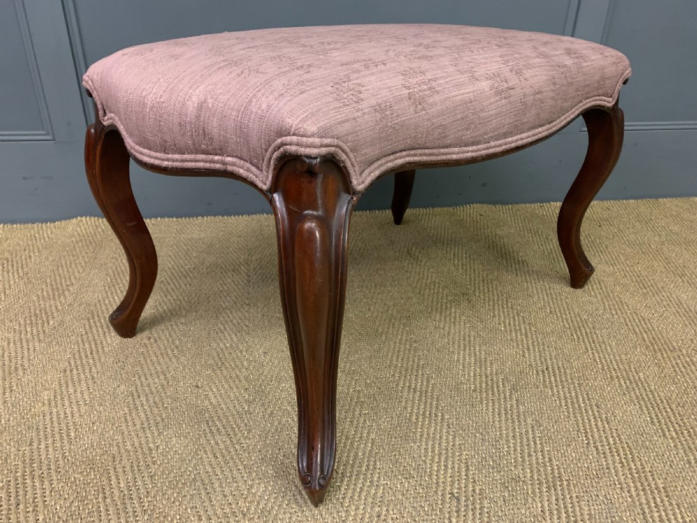 Pair of Victorian Mahogany Stools View X