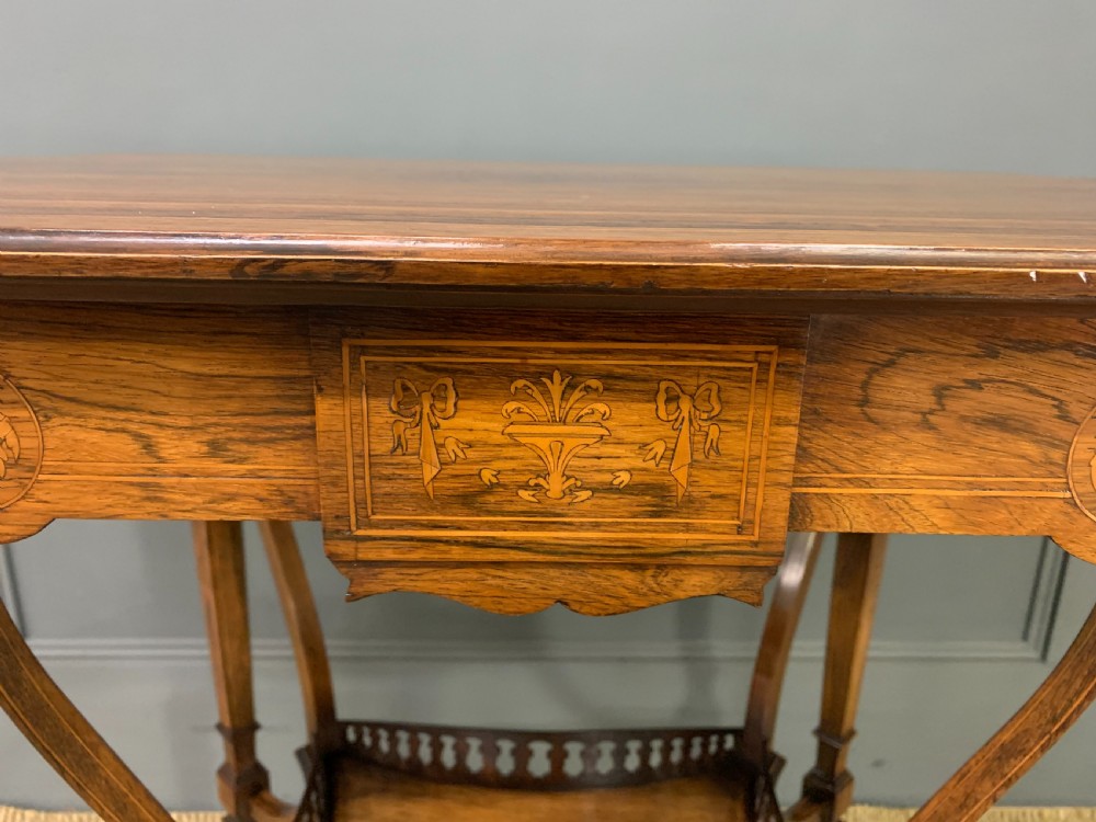 Inlaid Rosewood Occasional Table View VI