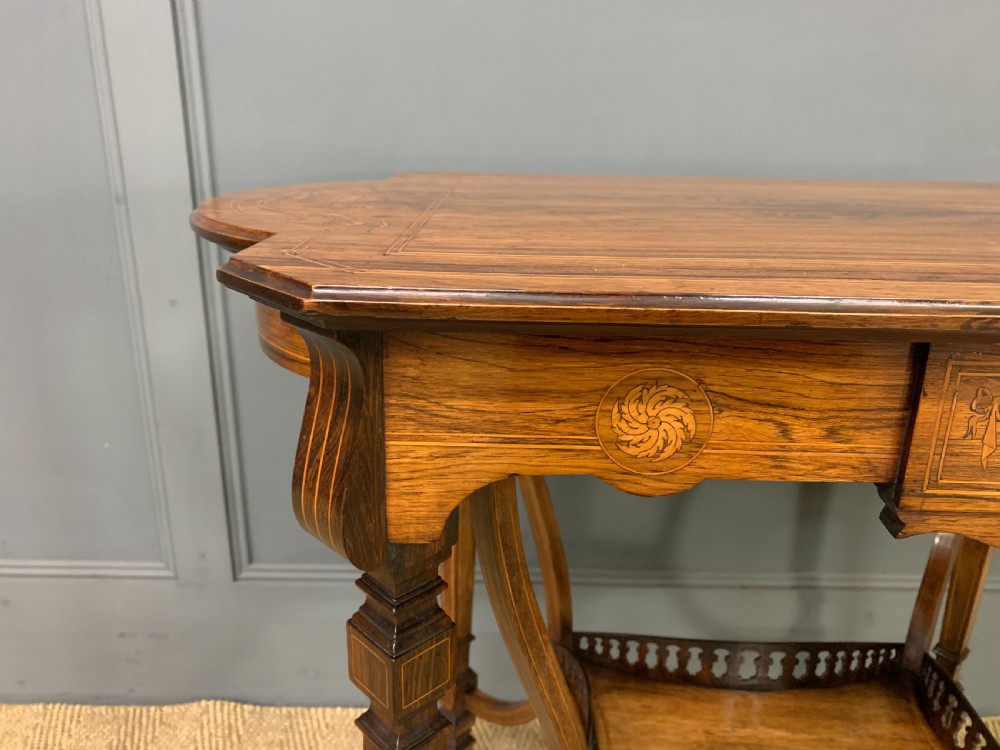 Inlaid Rosewood Occasional Table View VII