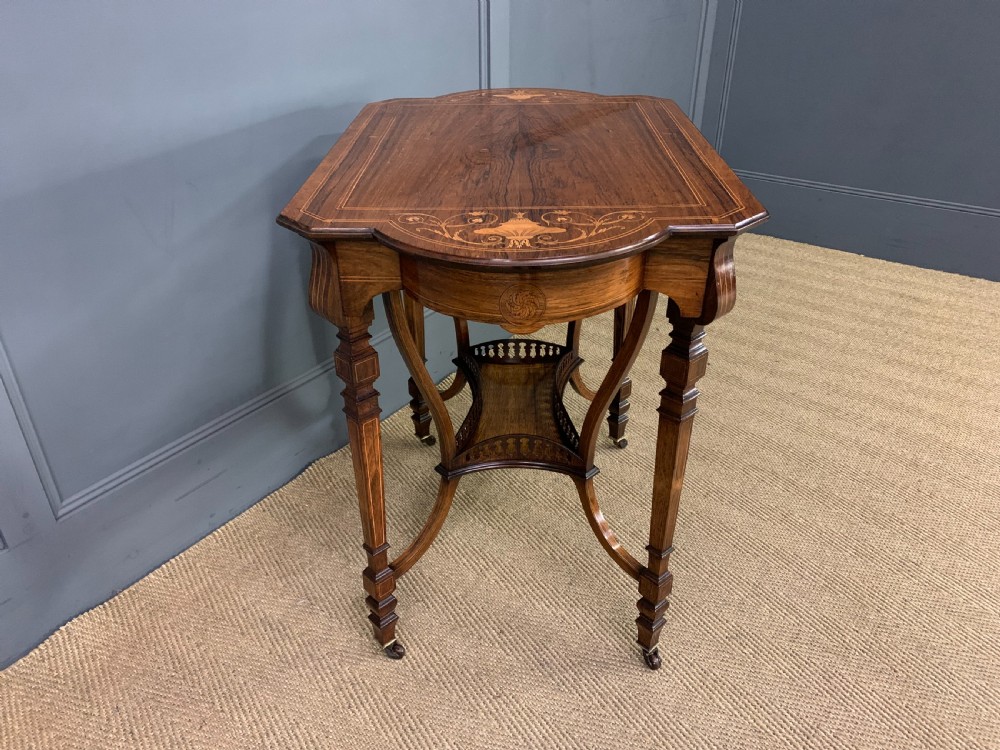 Inlaid Rosewood Occasional Table View X