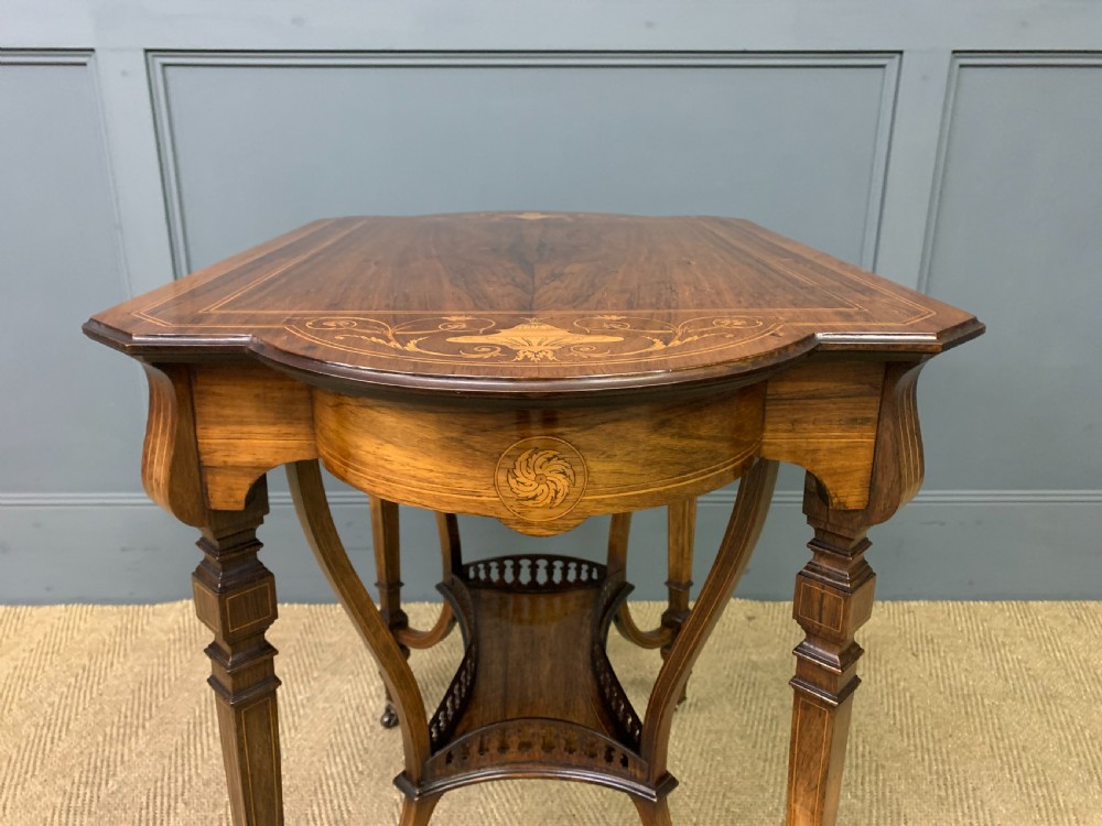Inlaid Rosewood Occasional Table View XIV