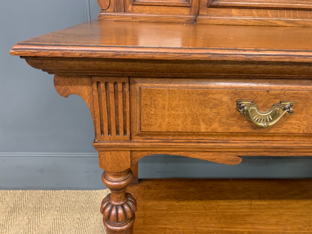 Victorian Carved Oak Table View XII