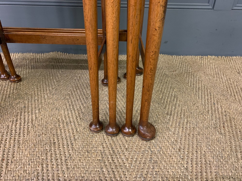 Burr Walnut Nest of 4 Tables View V